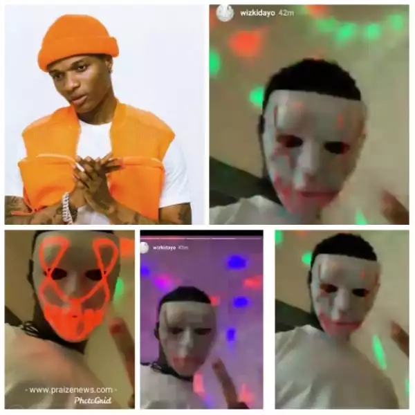 Wizkid Masked In Halloween Costume (Photos)